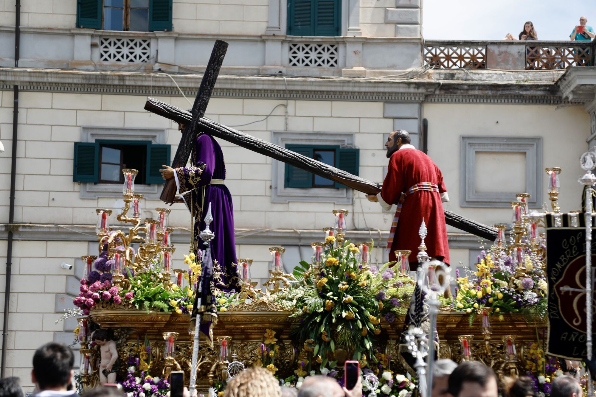 Salida procesional de varias cofradías de León, Portugal, Francia e Italia, durante el Jubileo 2025 en Roma