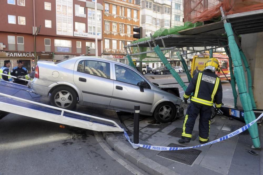 Accidente en la avenida de Oza