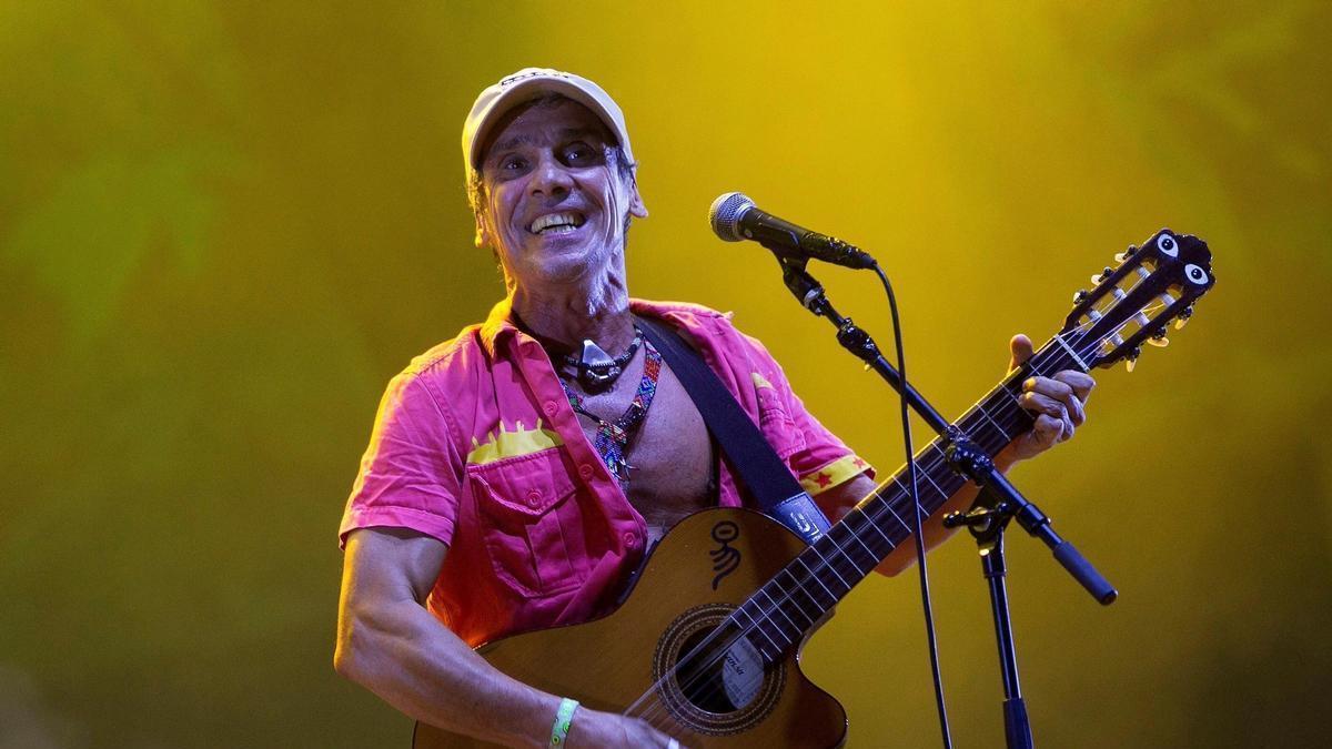 Manu Chao, autor de 'Clandestino', en un concierto.