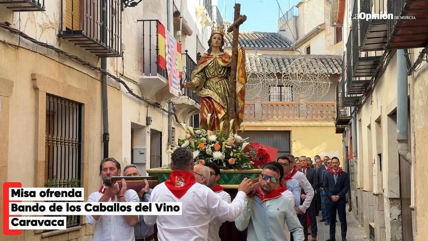 Así se ha vivido la misa ofrenda del Bando de los Caballos del Vino de Caravaca