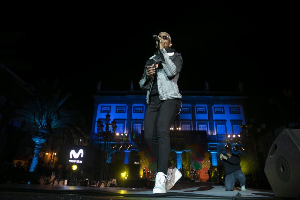 15.02.19. Las Palmas de Gran Canaria. Carnaval 2019. Pregón Carnaval 2019 concierto de Tonny Tun Tun Plaza de Santa Ana. Foto Quique Curbelo  | 15/02/2019 | Fotógrafo: Quique Curbelo