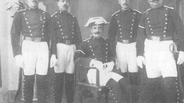 Inauguración do Cuartel da Garda Civil de Cangas no 1929.