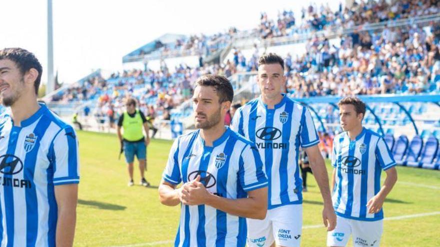 Jorge Ortiz, en un partido reciente en el Estadi Balear