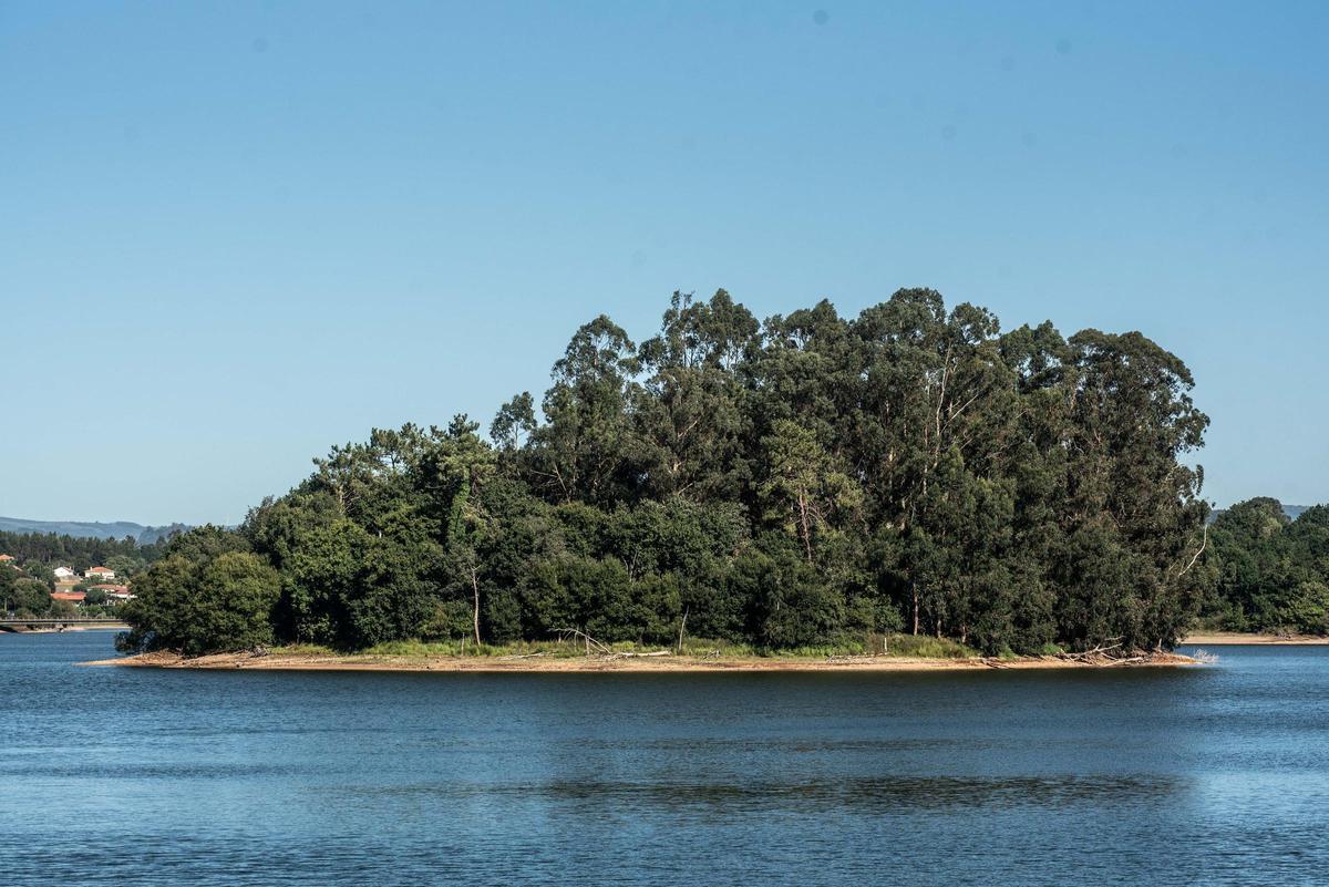 Vista del embalse de Abegondo.