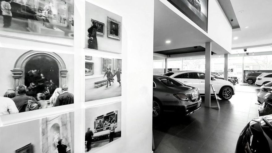 Autovidal acoge Ad museum, una exposición de pinturas de Girbent