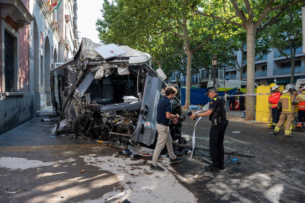 Accidente de autobús en Lleida.