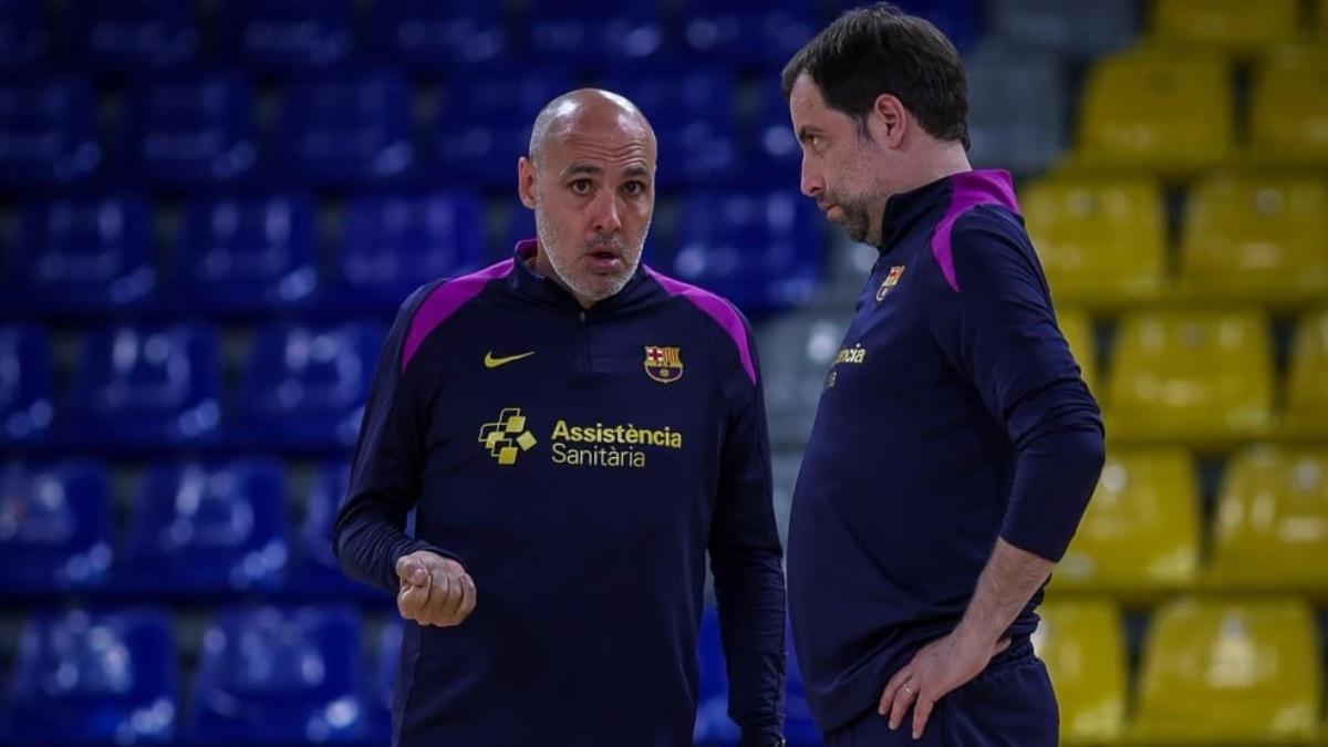Javi Rodríguez y su 'segundo', Lluís Bernat