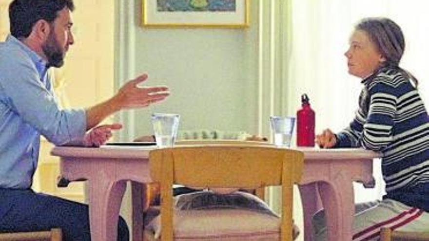 Gonzo y Greta Thunberg, durante la entrevista. | // LA SEXTA