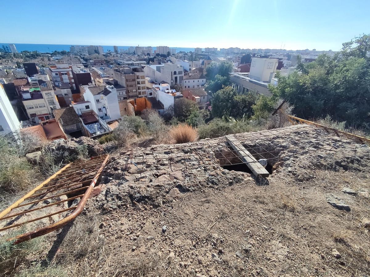 Vistas de Benicàssim desde el terreno del BIC de la Centinela.