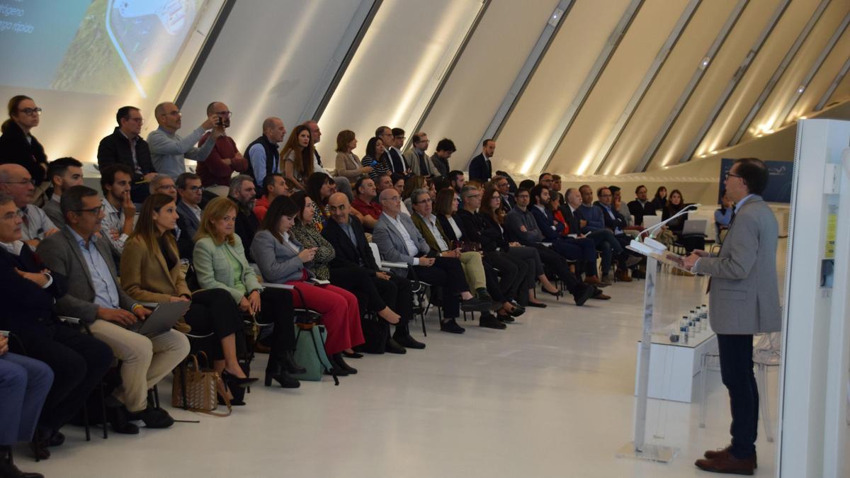 La jornada técnica de la patronal aragonesa de gasolineras Aesar, celebrada este miércoles en el Mobility City.