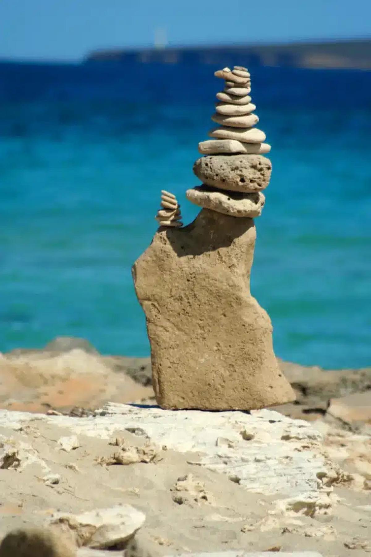 Ibiza rock construction.