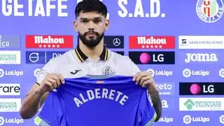 Alderete habla del Valencia en su presentación con el Getafe