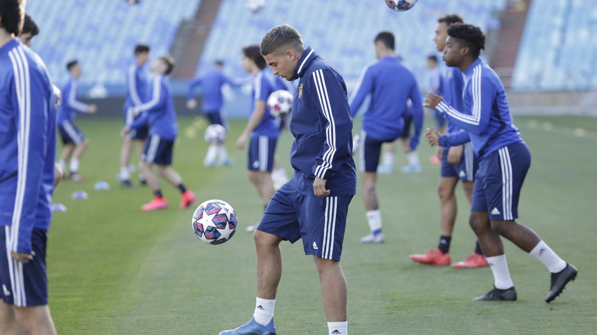 Carbonell, durante un entrenamiento.