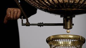 Un bombo de la loteria de Nadal.