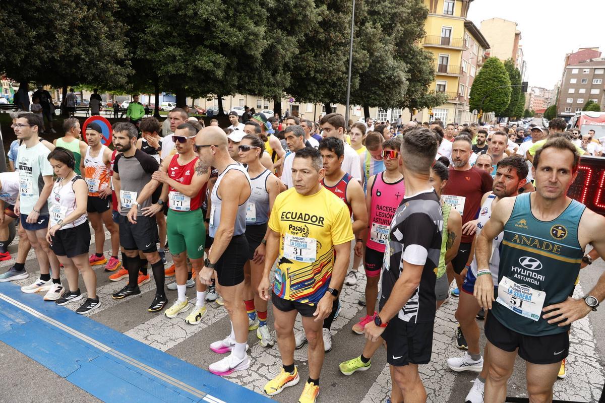 Edición pasada de la carrera solidaria en el barrio de El Llano en Gijón.
