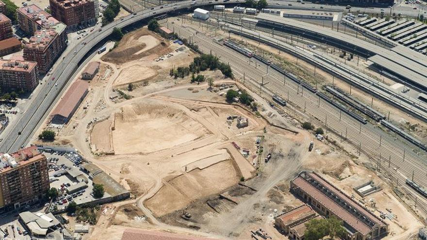 El &#039;scalextric&#039; desaparece en la primera fase de soterramiento del Parque Central