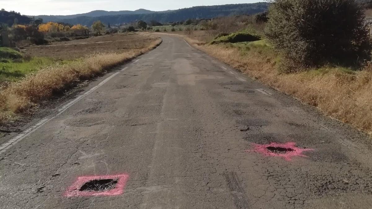 El estado de la carretera en el eje del Gállego.