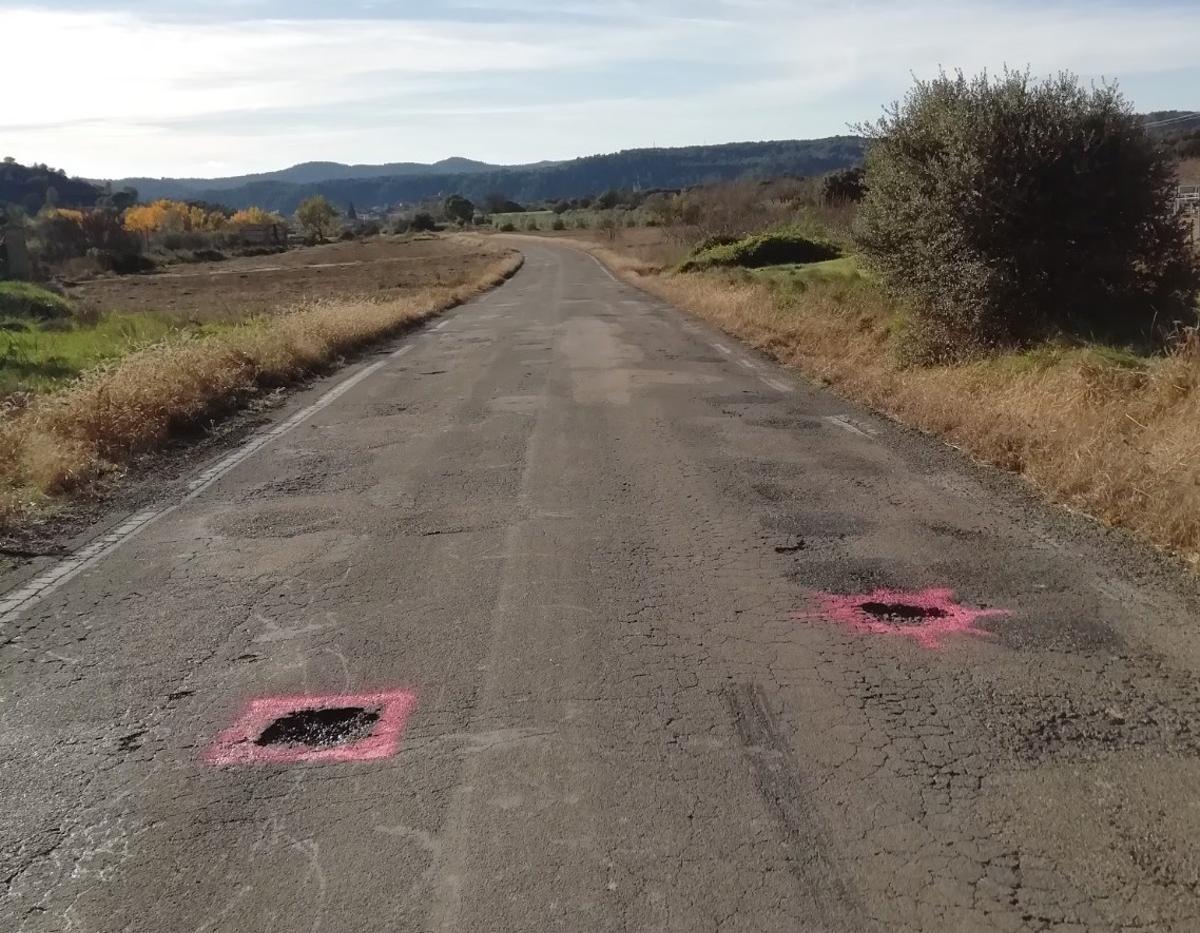 El estado de la carretera en el eje del Gállego.