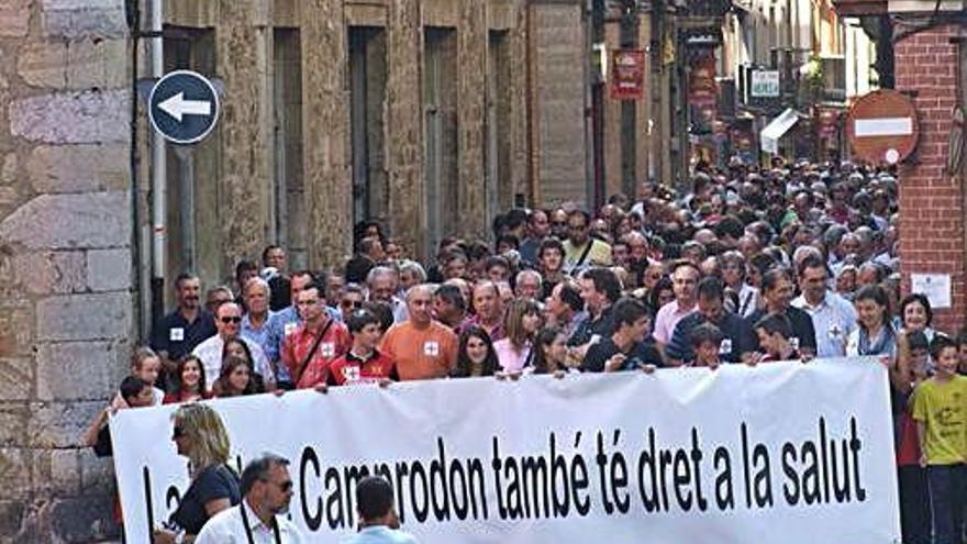 La manifestació per la supressió de les guàrdies el 2011.