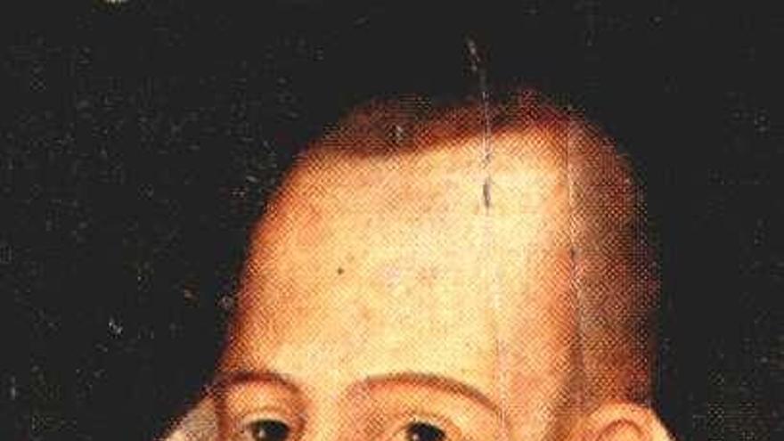 Retrato de Juan de Jáuregui en el que se cree que aparece Cervantes. // Rae