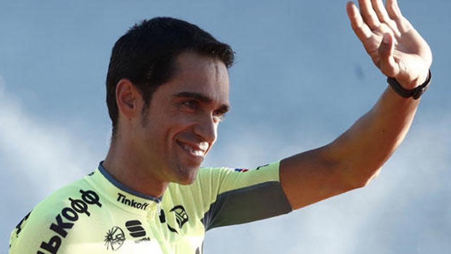 El ciclista español Alberto Contador del equipo Tinkoff-Saxo.