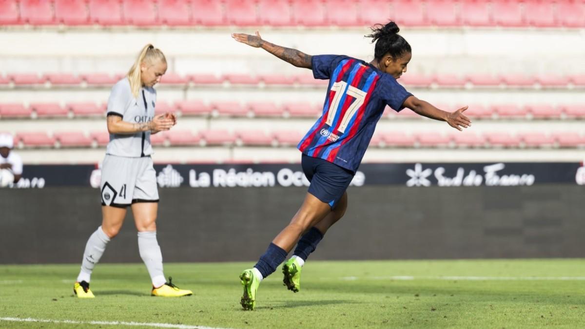 La brasileña Geyse ya sabe lo que es marcar un gol con la camiseta del Barça