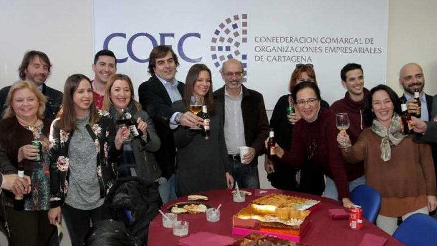 Balance Aperitivo del presidente de los empresarios con los medios