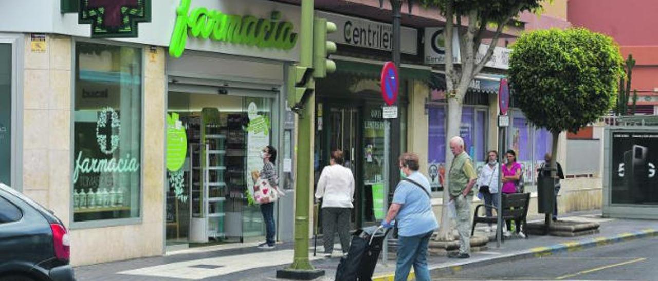 Una farmacia de la calle Tomás Morales, en Las Palmas de Gran Canaria.