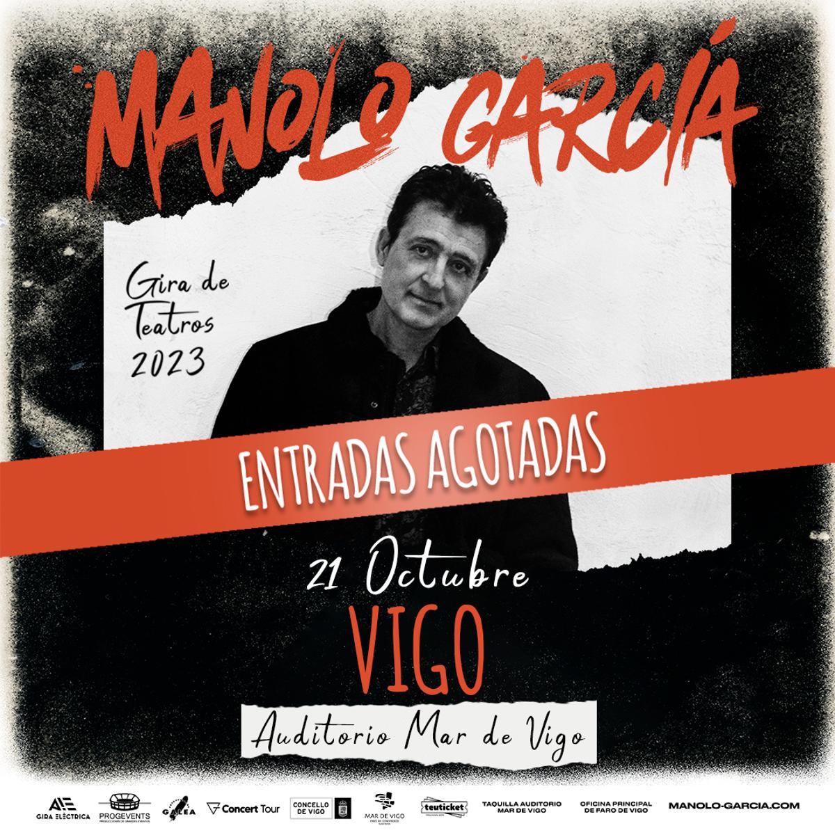 Cartel del concierto en Vigo