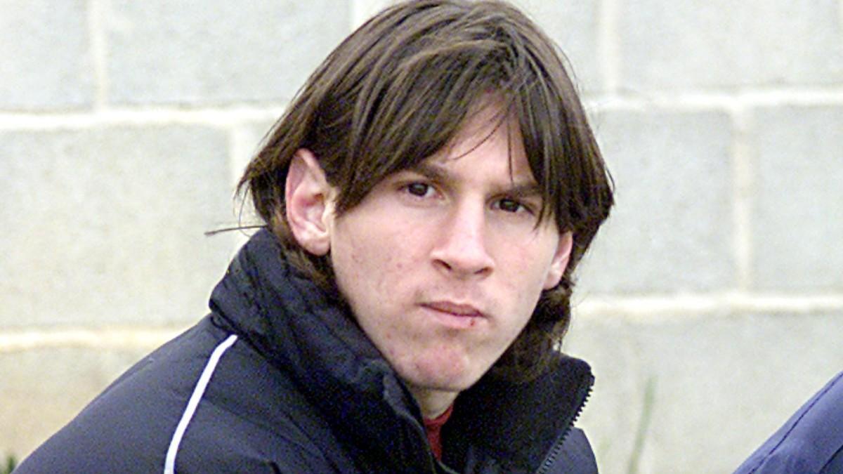 Leo Messi cuando crecía en la cantera blaugrana