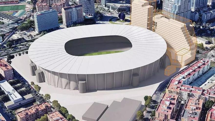 Así defienden el Valencia y el Ayuntamiento la licencia de obra del Nou Mestalla