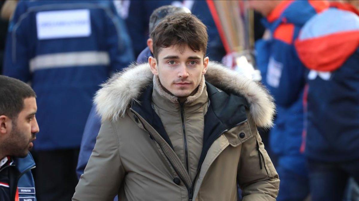 Charles Leclerc en el rally de Montecarlo