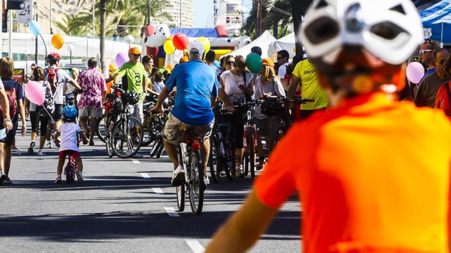 Imagen de una reciente Ciclovía en Alicante