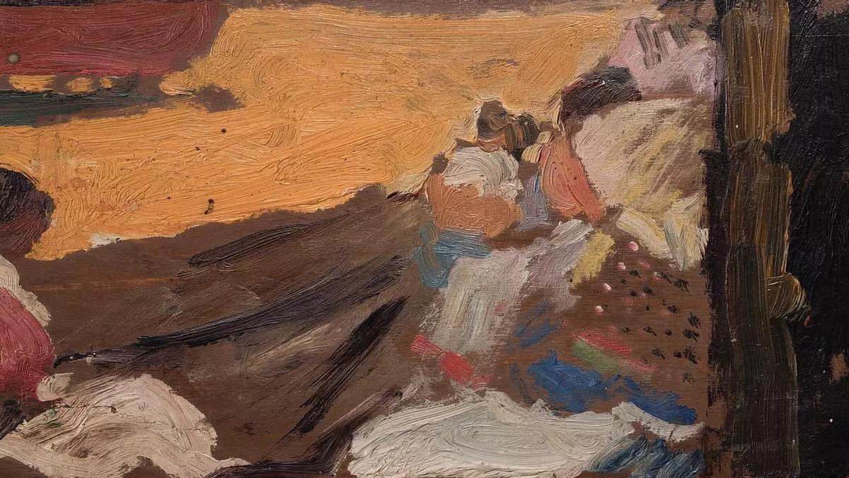 «Remendando redes. Playa de Valencia», de Sorolla.