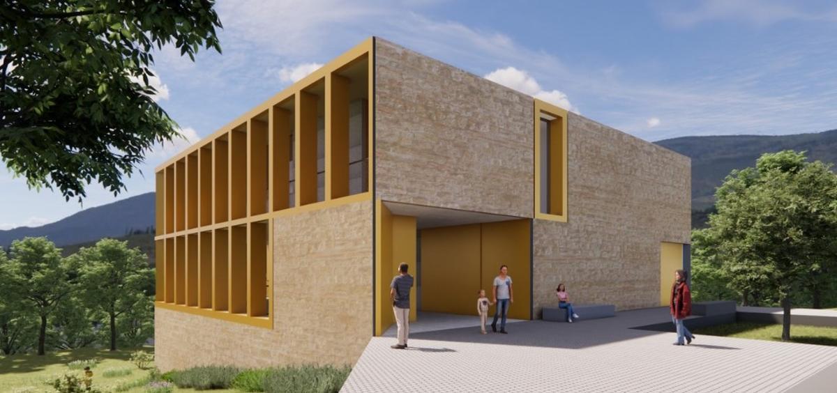 Vista exterior de la futura nova seu de l'Arxiu Comarcal