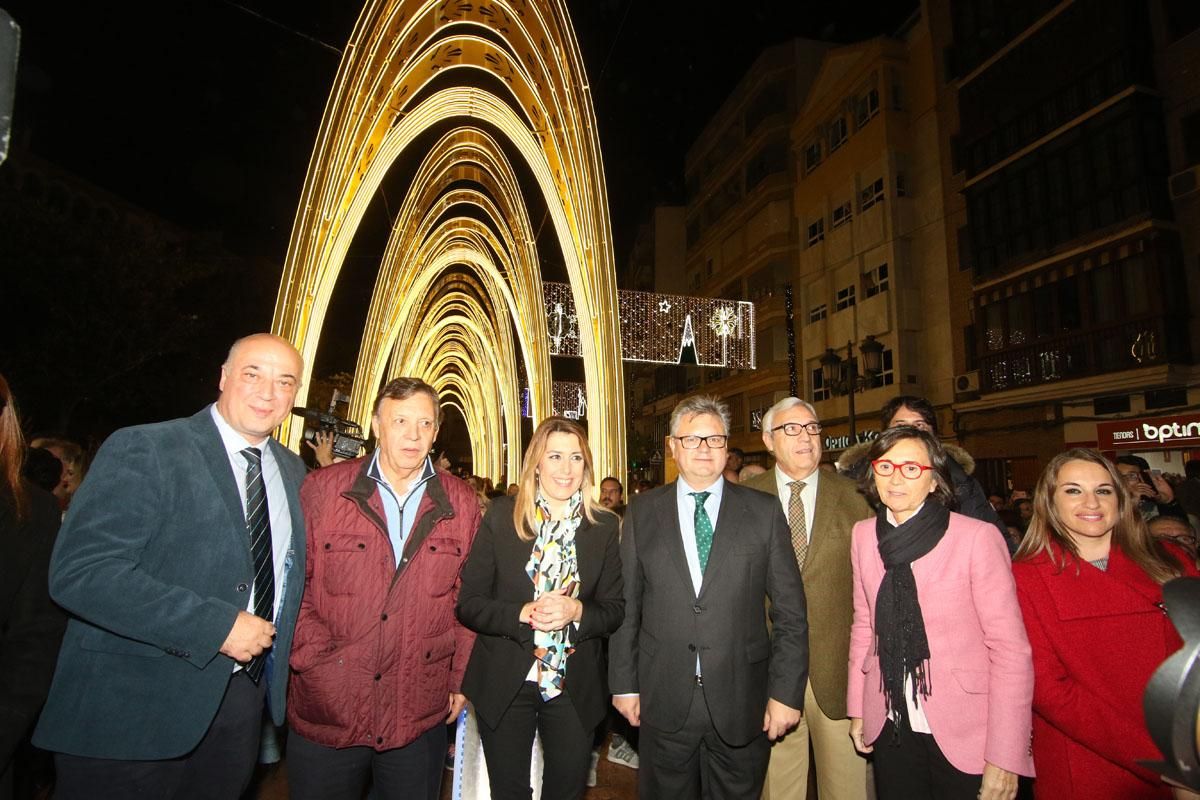 Inauguración del alumbrado navideño de Puente Genil