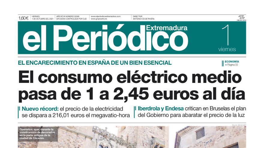 Consulta la portada correspondiente al día 1 de octubre del 2021