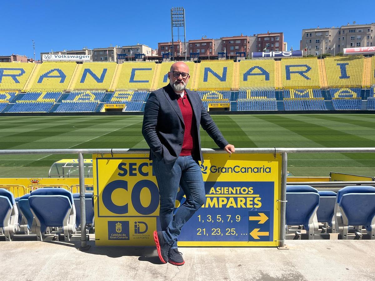 El consejero de Deportes del Cabildo de Gran Canaria, Aridany Romero.