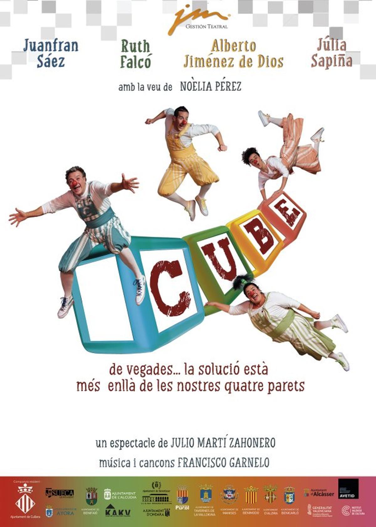 Cartel de la obra &quot;Cube&quot;.