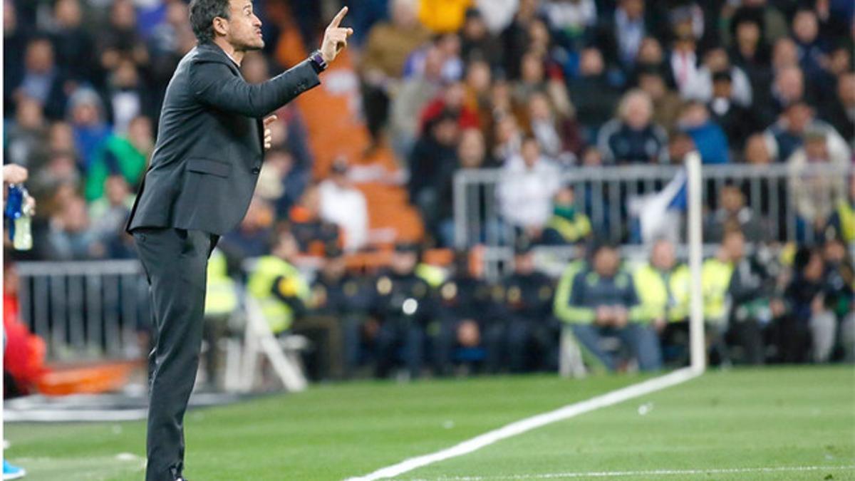 Luis Enrique, en el Bernabéu