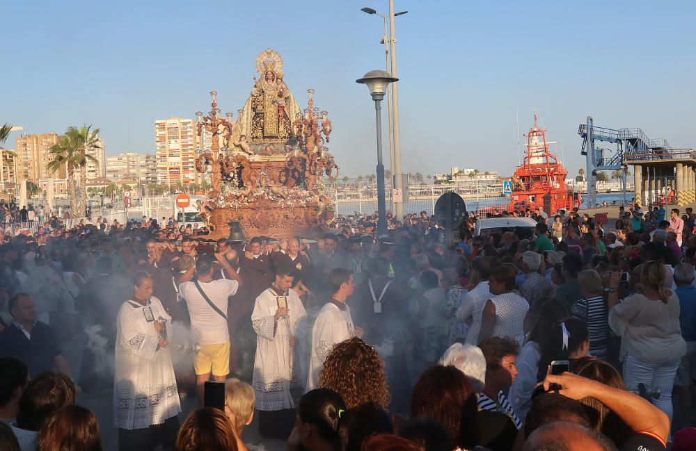 El Perchel, Huelin y la Malagueta celebran las procesiones del Carmen