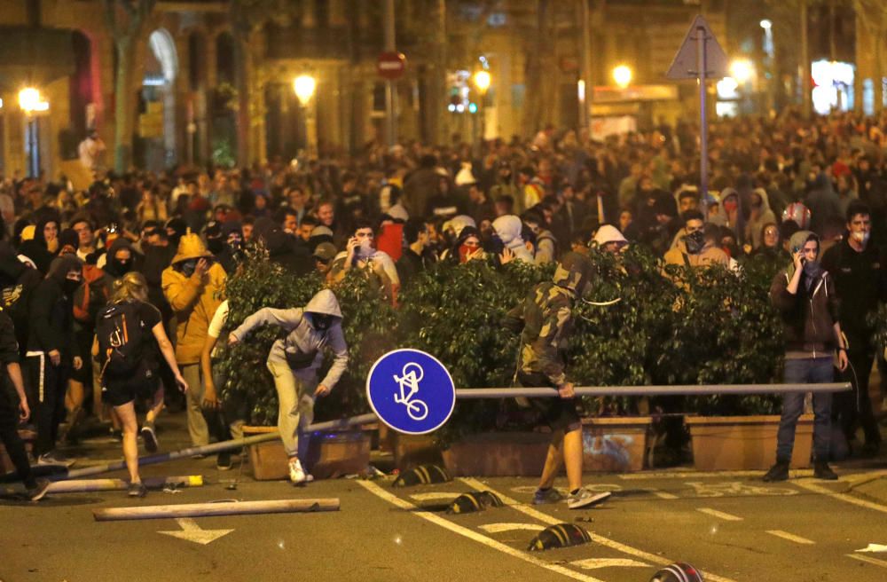 Disturbios en Barcelona tras la marcha de los CDR