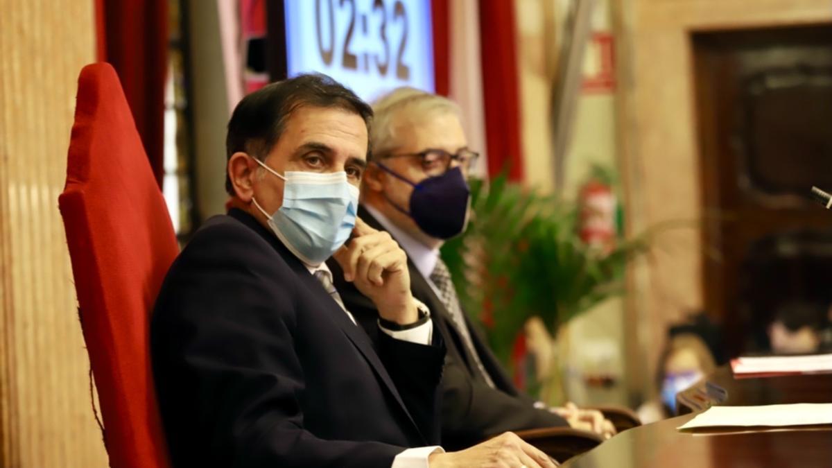 El alcalde José Antonio Serrano, durante el Pleno celebrado este martes