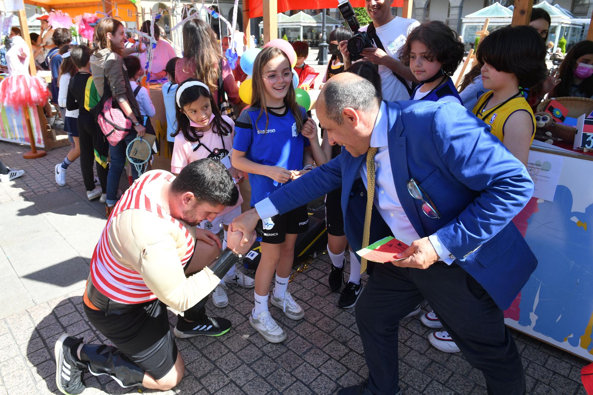 Los escolares del Proxecto Semente presentaron sus proyectos en María Pita