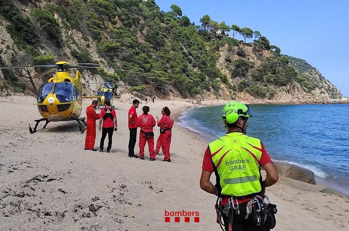 Un home de 64 anys mor al caure des d’un accés a una cala de Santa Cristina d’Aro