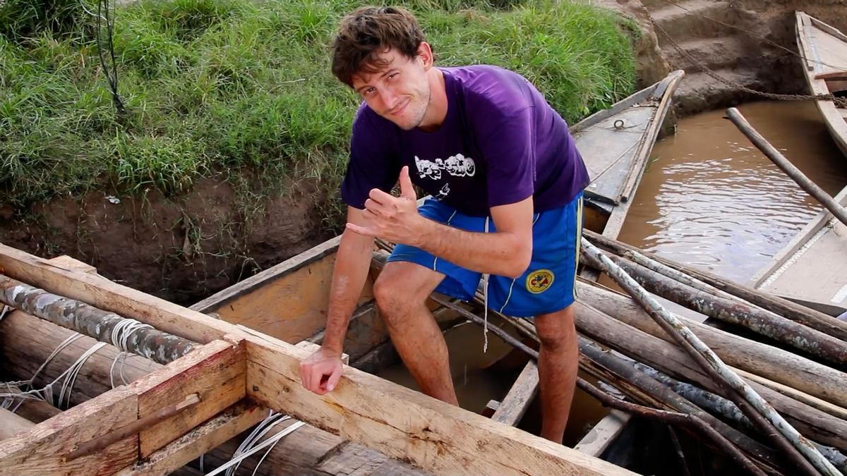 En Pol Ribera, director del documental, durant la travessia