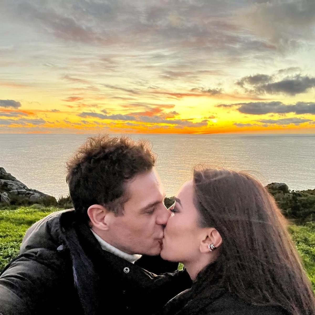 Christian Gálvez junto a su mujer Patricia Pardo