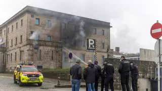 Evacuada la Comisaría de Santiago por un incendio