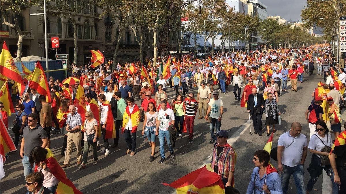 Manifestación cívica y unitaria, convocada por SSC.