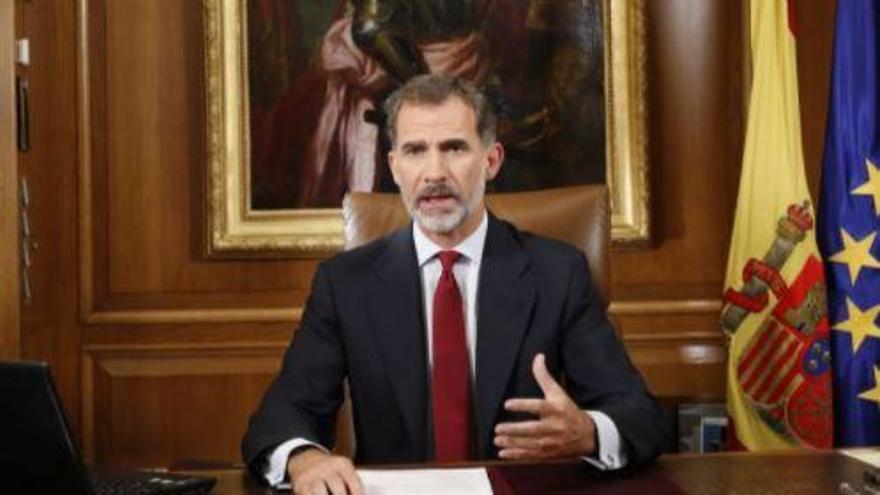 Discurso íntegro del rey Felipe VI sobre la crisis en Cataluña